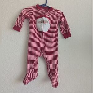 Carter's Striped Santa Footies 6 Months